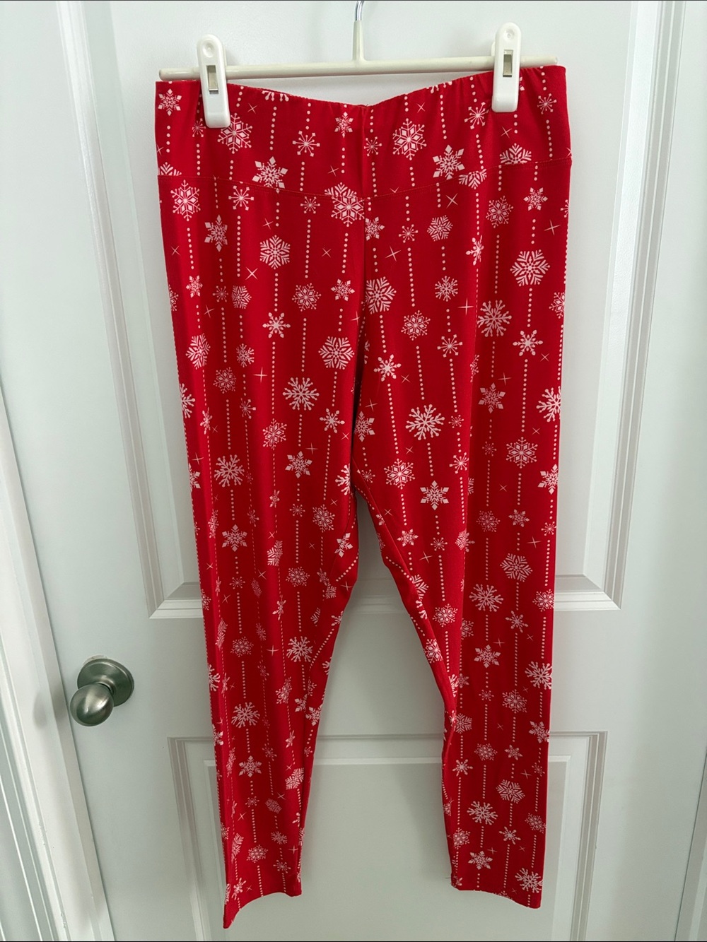 ComfortFit Red Snowflake Pajama Pants - Women
